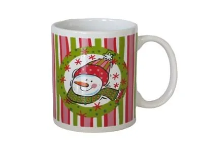 Taza navideña de cerámica de 11 oz