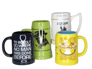 Jarra de cerveza de impresión de cerámica