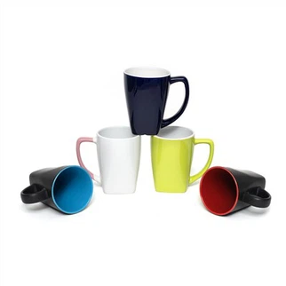 Taza de té de cerámica esmaltada