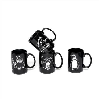 Taza de cerámica con chorro de arena