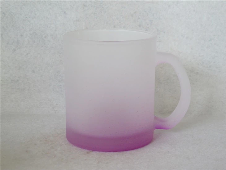 11oz Frosted Glass Mug With Sublimation Coating