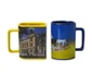 Taza de cerámica poligonal