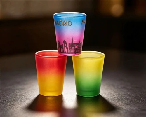 Taza de chupito personalizada con calcomanía: una opción de regalo de cerámic...